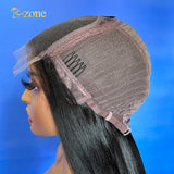 Luxury Virgin A pre bleached middle part 13x4 HD lace frontal wig and 5x5 HD closure wig bone straight