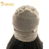 Transparent lace kinky straight full lace wig without combs and clips