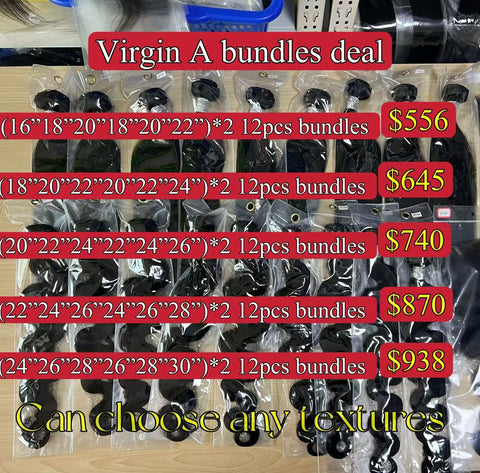 virgin A bundles deals 12 pcs
