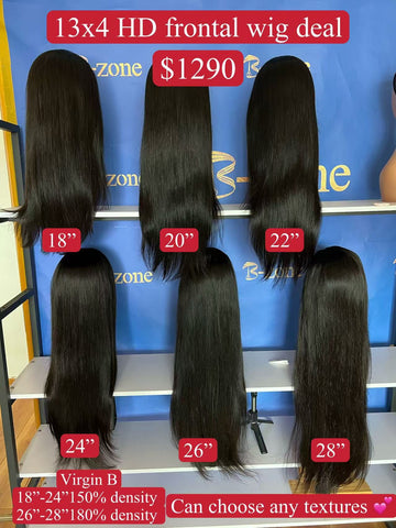 virgin B wig deal 13x4 hd 6 units