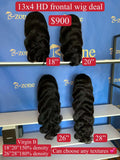 virgin B wig deal 13x4 hd 4 units