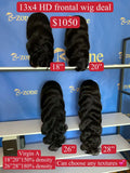 virgin A wig deal 13x4 hd wigs 4 units
