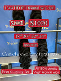 virgin A wig deal 13x4 HD wigs 4 units