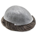Full PU Polyskin 0.03mm ultra-thin skin base men's toupee in stocks