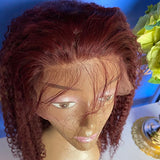 99j Curly transprent Lace Wig 150% Density