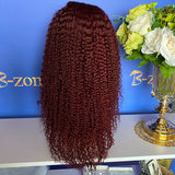 99j Curly transprent Lace Wig 150% Density