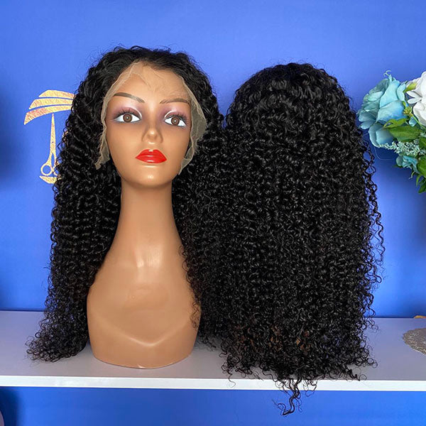 Spanish Curly HD 13x4 Lace Frontal Wig 14"-24"150% Density 26"-40"180%-200% density