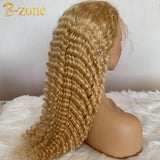 #613 transparent lace front wig Deep Wave