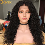 transparent lace Spanish Curly Human Hair Wig 150%