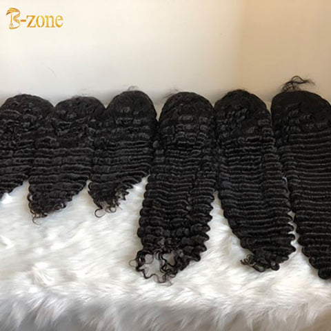 Deep wave lace front transparent wig natural color 14"-22"150%density 24"-30"180%density 32"-34"200%density