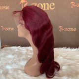 99j Body Wave transparent Lace Wig 150% Density