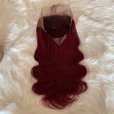 99j Body Wave transparent Lace Wig 150% Density