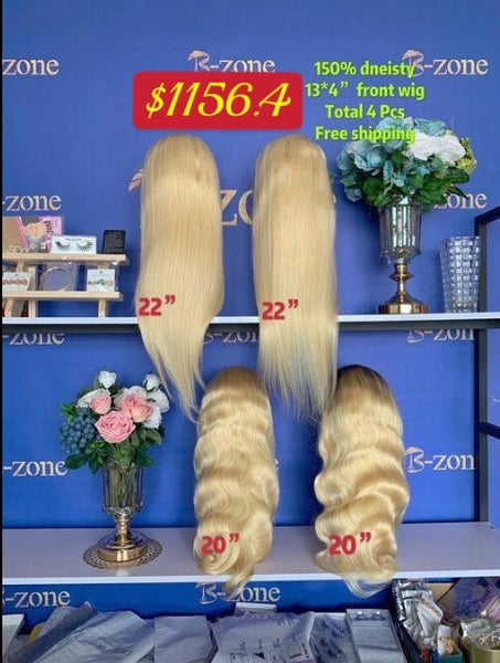 $1024 Deal 2pcs 13x4 frontal wig ST 613 and 2pcs 13x4 frontal wig BW